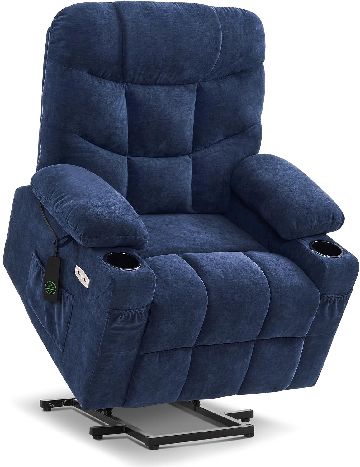 Mariolra Power Lift Recliner Chair with 140° Recline, USB-C Charging & Cup Holders