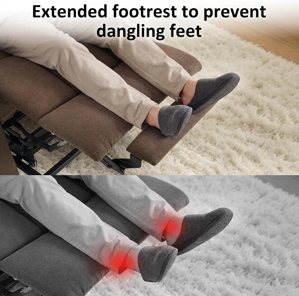 Mariolra Power Lift Recliner Chair with 140° Recline, USB-C Charging & Cup Holders