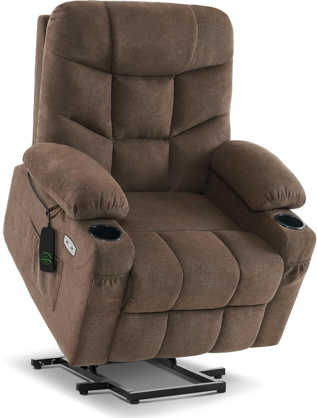 Mariolra Power Lift Recliner Chair with 140° Recline, USB-C Charging & Cup Holders