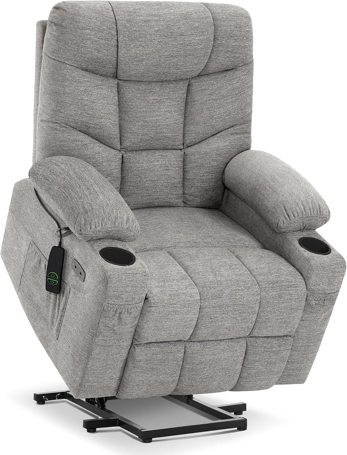 Mariolra Power Lift Recliner Chair with 140° Recline, USB-C Charging & Cup Holders